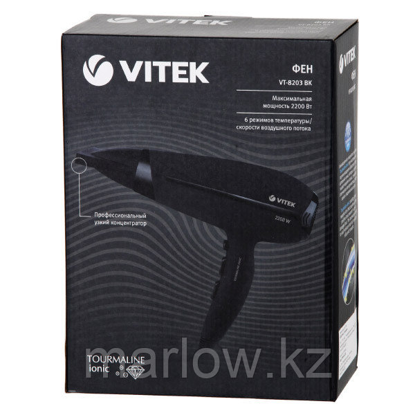 Фен Vitek VT-8203 BK - фото 1 - id-p111417692