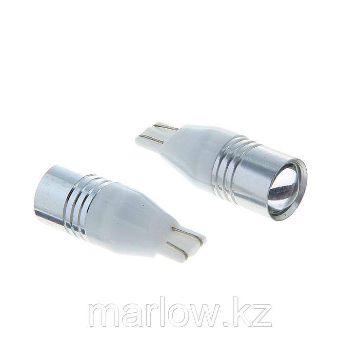 Комплект светодиодных ламп TORSO T15, 12 В, 1 LED-COB + линза, 3 Вт, 2 шт. свет белый - фото 1 - id-p111427506