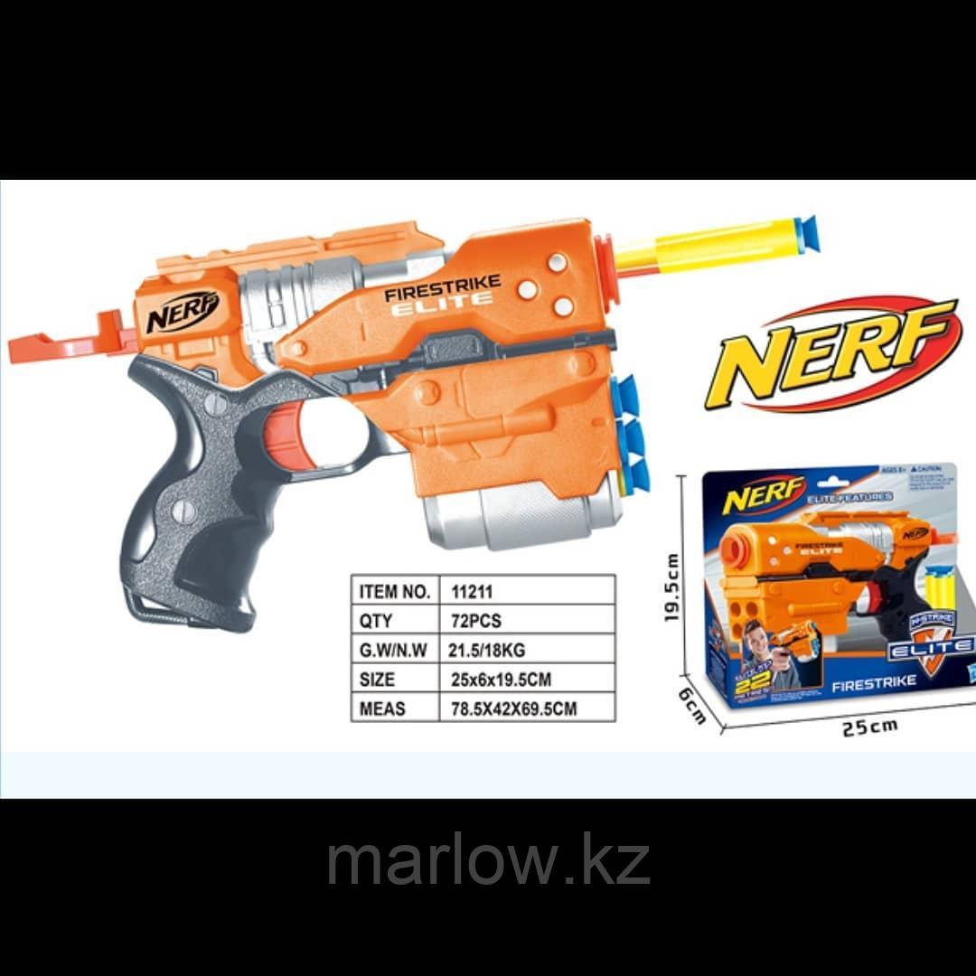 Бластер NERF ELITE с мягкими пулями в коробке 25х6х19.5 см - фото 2 - id-p111409121