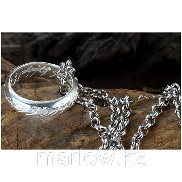 Кольцо всевластия, размер - 8, цвет - серебро - фото 1 - id-p111416762