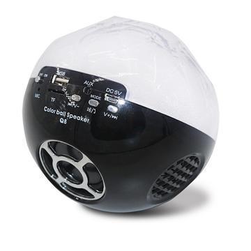Цветомузыкальная колонка шар Bluetooth и MP3 плеер, цвет черный - фото 2 - id-p111422596