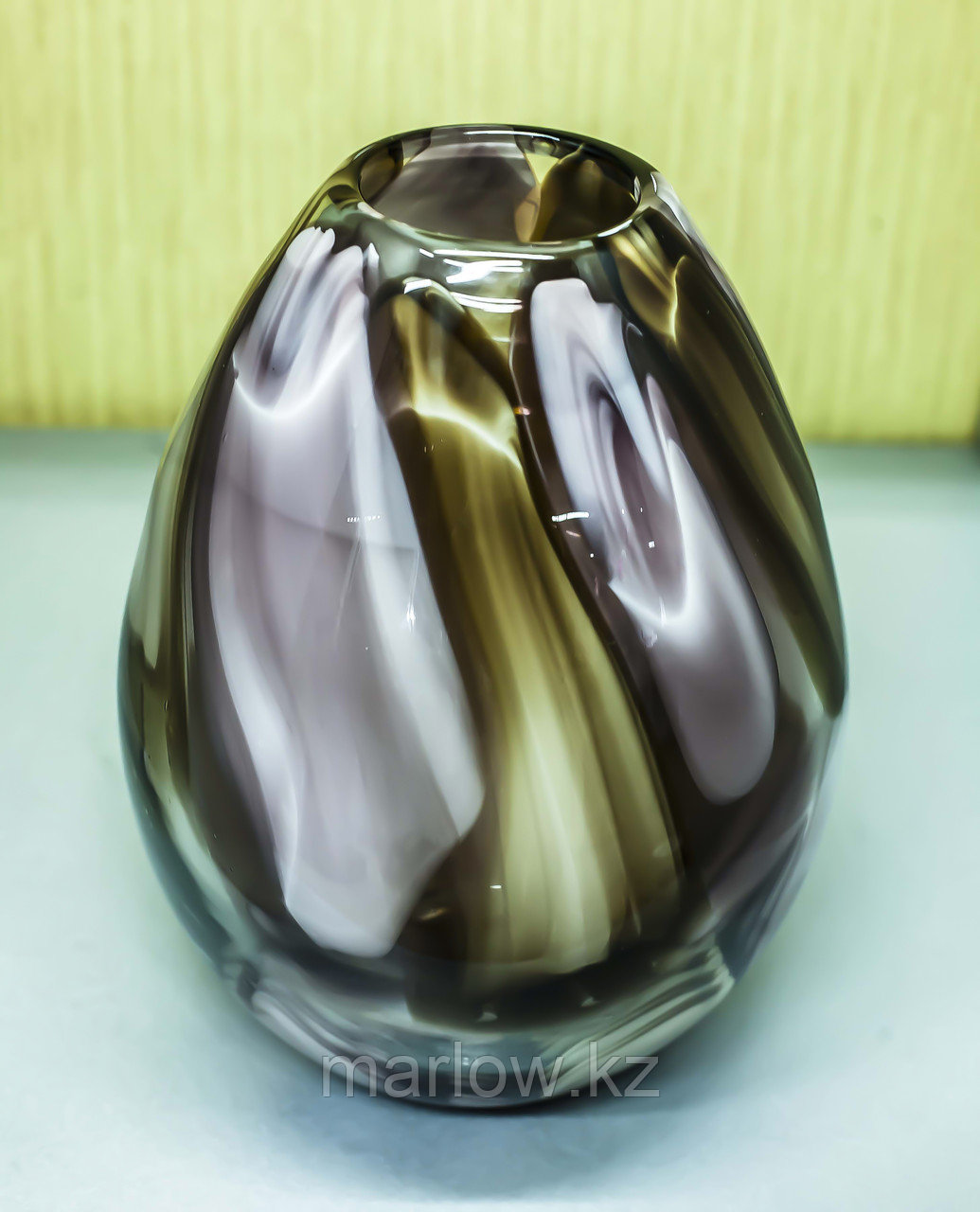 Декоративная настольная ваза (цветное стекло), 30см - фото 1 - id-p111414957