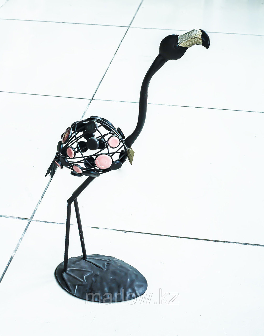 Декоративная садовая фигурка "Фламинго" (черная) - фото 1 - id-p111414978