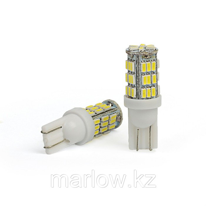 Лампа светодиодная KS, Т10 (W2.1-9.5d), 12 В, белая, 42 SMD, б/цокольная - фото 1 - id-p111428535