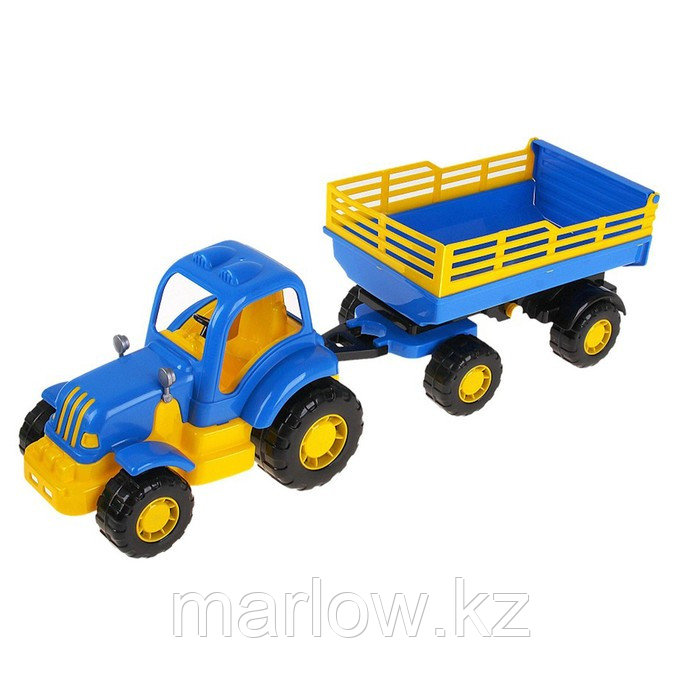 Трактор с прицепом №2 «Крепыш», цвета МИКС - фото 1 - id-p111431501