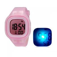 Силиконовые LED часы SHORS SH-689 Розовые