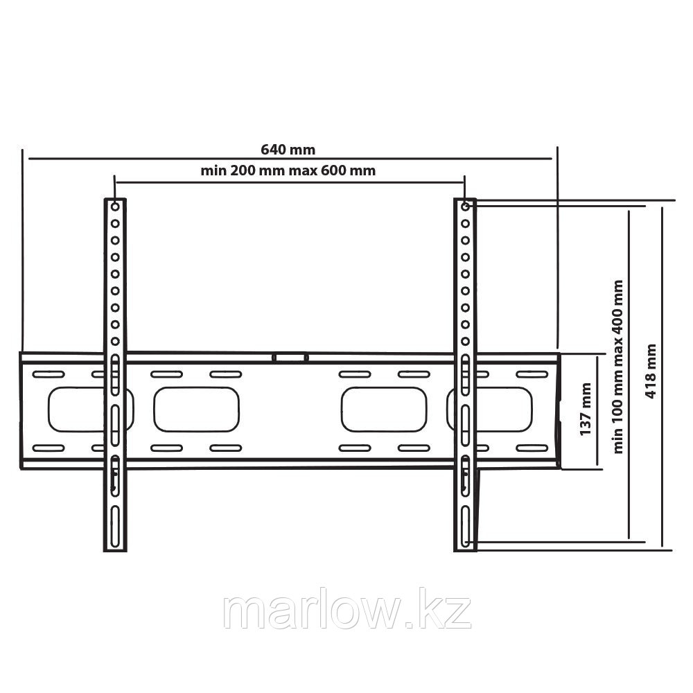 Кронштейн для LED/LCD телевизоров Tuarex Olimp-201, чёрный - фото 4 - id-p111422664