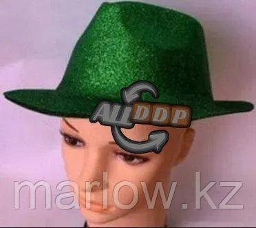 Шляпа карнавальная блестящая (зеленая) - фото 1 - id-p111425599