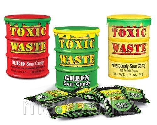 Самые кислые конфеты в мире- Toxic Waste Red, 48 г - фото 6 - id-p111419736