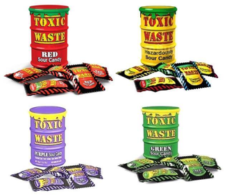 Самые кислые конфеты в мире- Toxic Waste Red, 48 г - фото 9 - id-p111419736