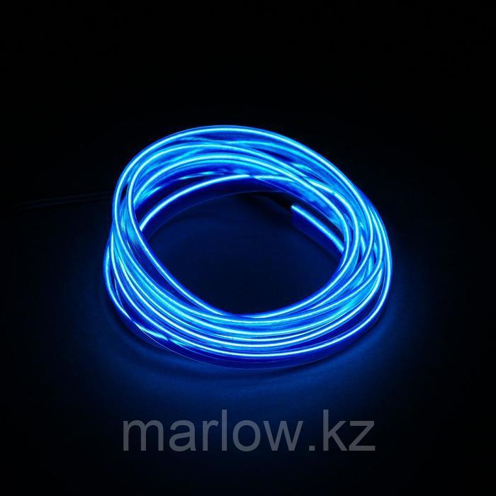 Неоновая нить для подсветки салона, синяя, 2 м - фото 1 - id-p111430570
