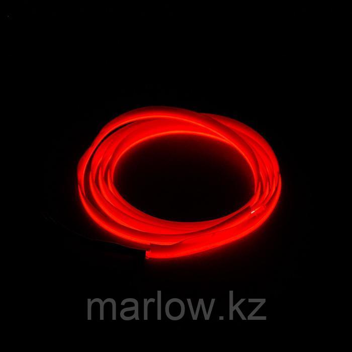 Неоновая нить для подсветки салона, красная, 1 м - фото 1 - id-p111430573