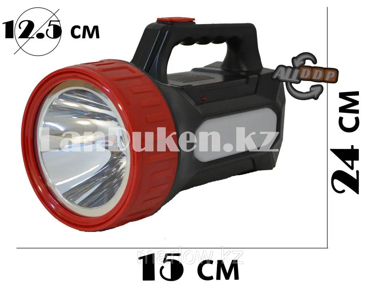 Ручной аккумуляторный фонарь светодиодный KM-2604 LED (зарядка от сети) - фото 1 - id-p111423699