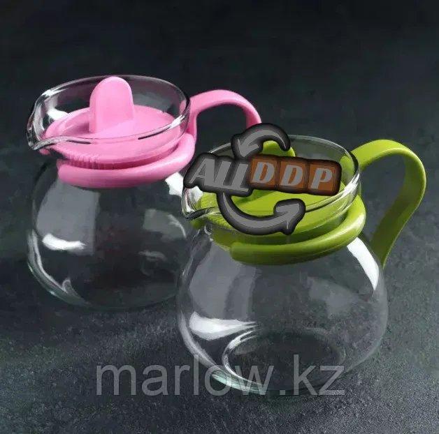 Заварочный чайник Glass tea pot 0.45 л стеклянный в ассротименте - фото 1 - id-p111424680