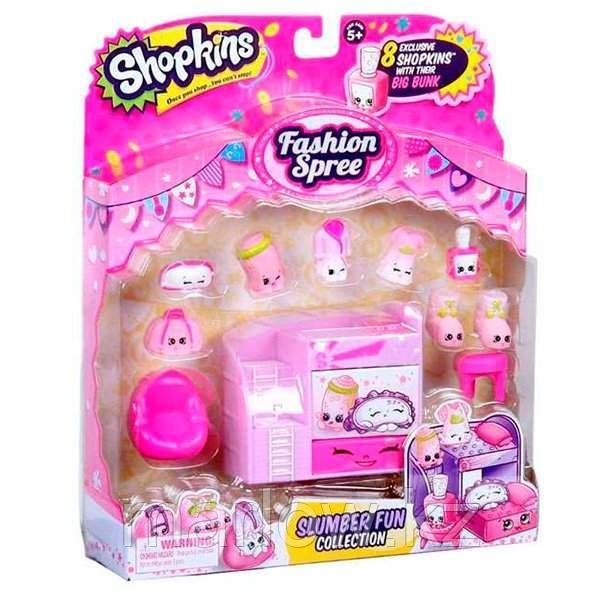 Shopkins 56296 Шопкинс Игровой набор ,Модная лихорадка, Веселый сон - фото 1 - id-p111411103