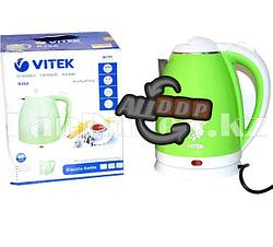 Электрочайник Vitek 2.2 л зеленый с принтом цветов B38A