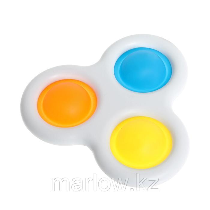 Игрушка развивающая «Симпл Димпл», тройная, цвет МИКС - фото 1 - id-p111430591