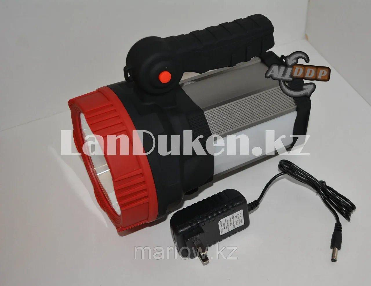 Ручной аккумуляторный фонарь светодиодный многофункциональный KM-2685N LED (зарядка от сети) - фото 3 - id-p111423701