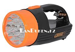 Ручной аккумуляторный фонарь светодиодный TX-316 12 LED 2 режима (черный)