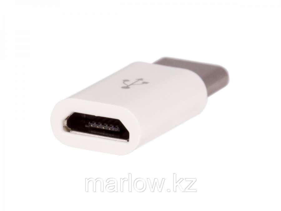 Адаптер плоский с microUSB на USB Type-C c OTG - фото 1 - id-p111418835