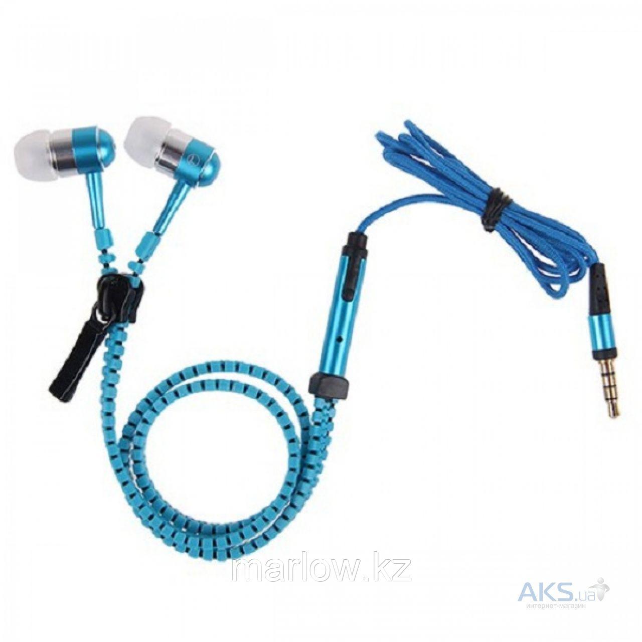 Наушники на молнии Zipper, голубые - фото 3 - id-p111416899