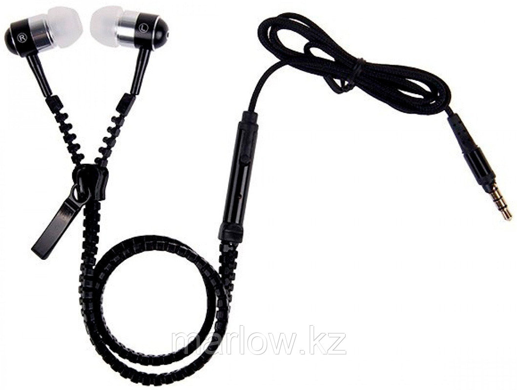 Наушники на молнии Zipper, черные - фото 2 - id-p111416901