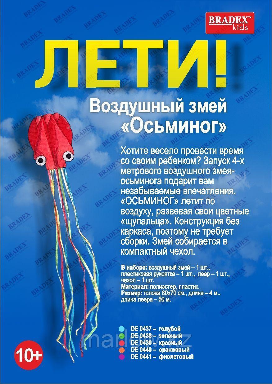 Воздушный змей - Осьминог, оранжевый - фото 4 - id-p111421765