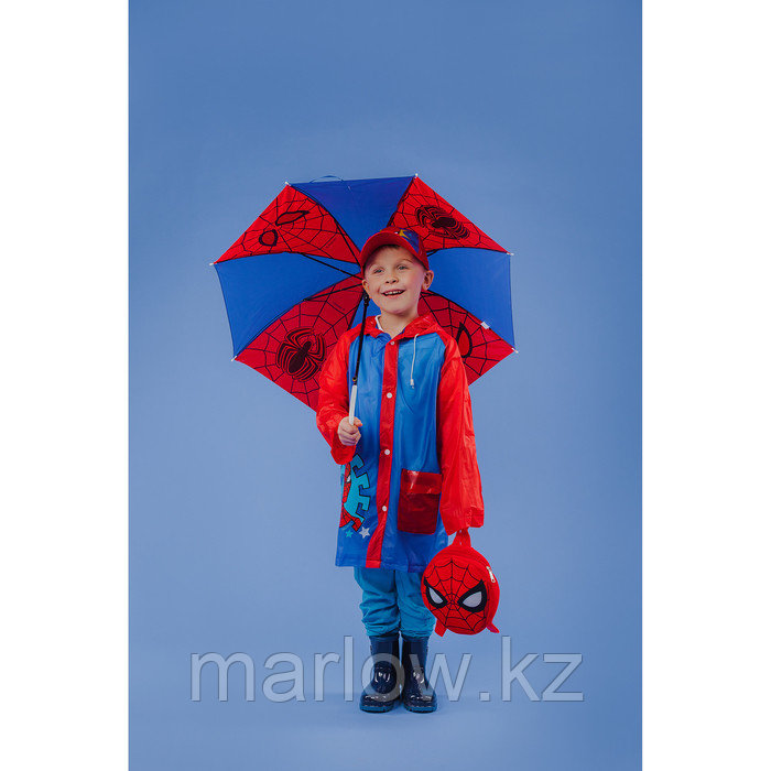 Дождевик детский, Человек-паук, размер L - фото 1 - id-p111431604