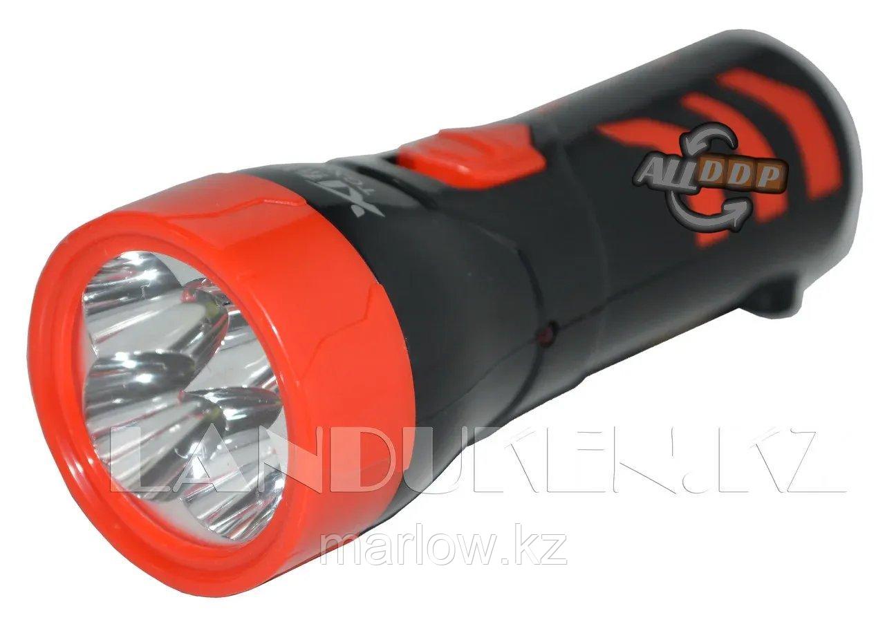 Карманный аккумуляторный фонарь светодиодный TGX-833 4 LED 2 режима - фото 1 - id-p111423716