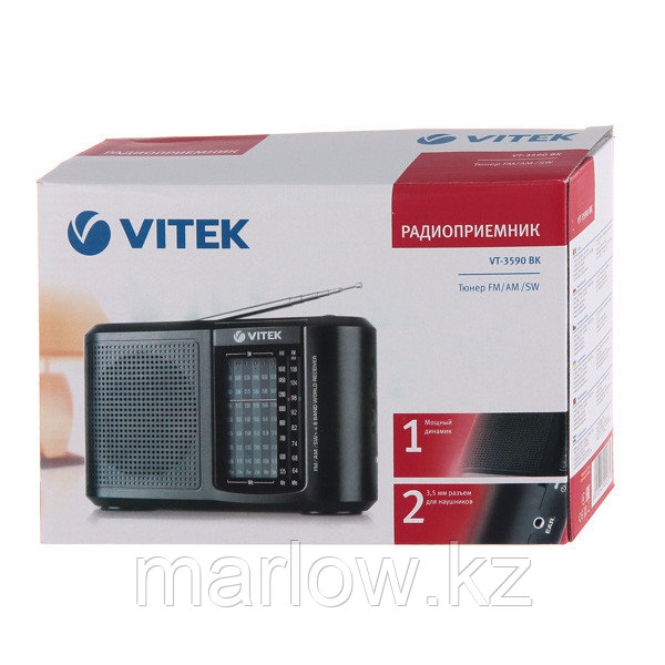 Радиоприемник Vitek VT-3590 BK - фото 5 - id-p111416912