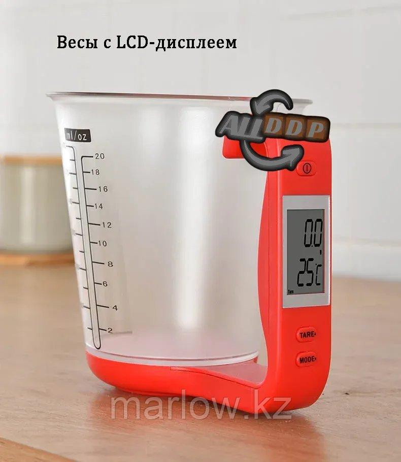 Кухонные весы мерный стакан с термометром электронные LCD-дисплеем Digital measuring cup scale в ассортименте - фото 6 - id-p111425697