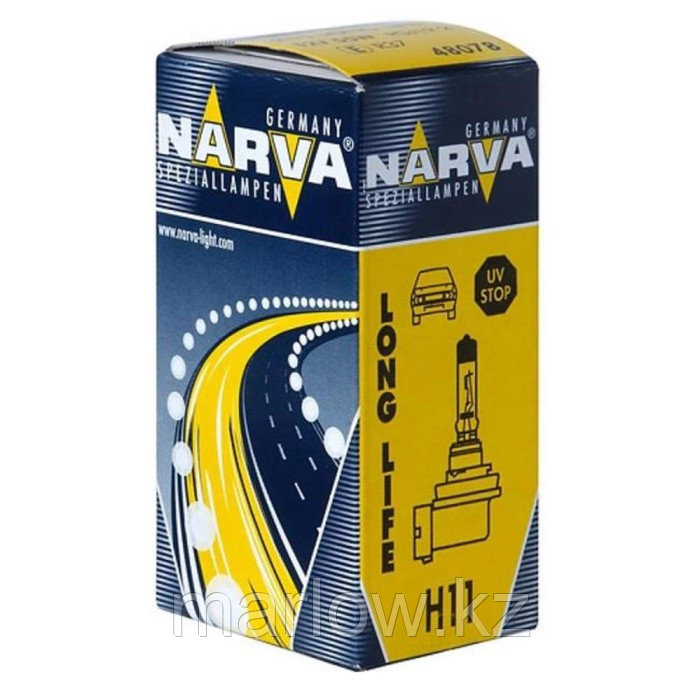 Лампа автомобильная Narva Long Life, H11, 12 В, 55 Вт, 48078 - фото 1 - id-p111429644