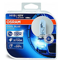 Лампа автомобильная Osram Cool Blue Intense, H15, 12 В, 15/55 Вт, набор 2 шт, 64176CBI-HCB