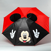 Зонт детский с ушами «Привет», Микки Маус Ø 70 см