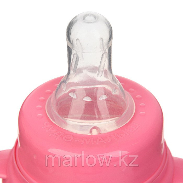 Бутылочка для кормления «Кошечка Софи» детская приталенная, с ручками, 250 мл, от 0 мес., цвет розов ... - фото 3 - id-p111431646