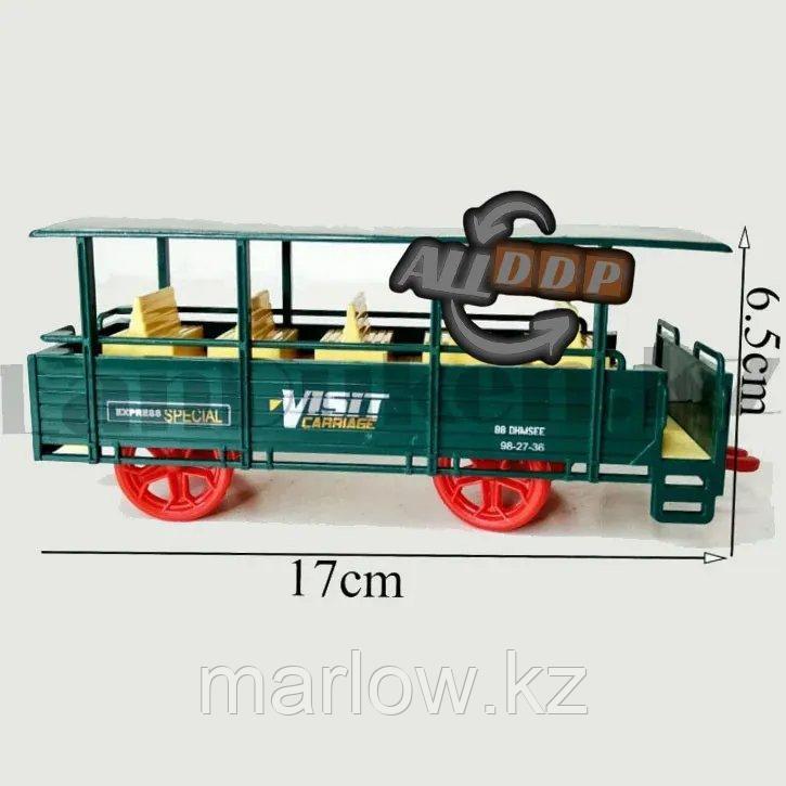 Игрушечный набор железная дорога и поезд со свето-звуковым сопровождением на 20 деталей Locomotive RailWay - фото 3 - id-p111424760