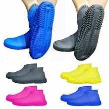 Многоразовые бахилы от дождя Waterproof silicone shoe cover, цвет микс, L - фото 2 - id-p111422798