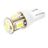 Лампа светодиодная T10(W5W), 12В 5 SMD диодов, без цоколя Skyway, ST10-0530