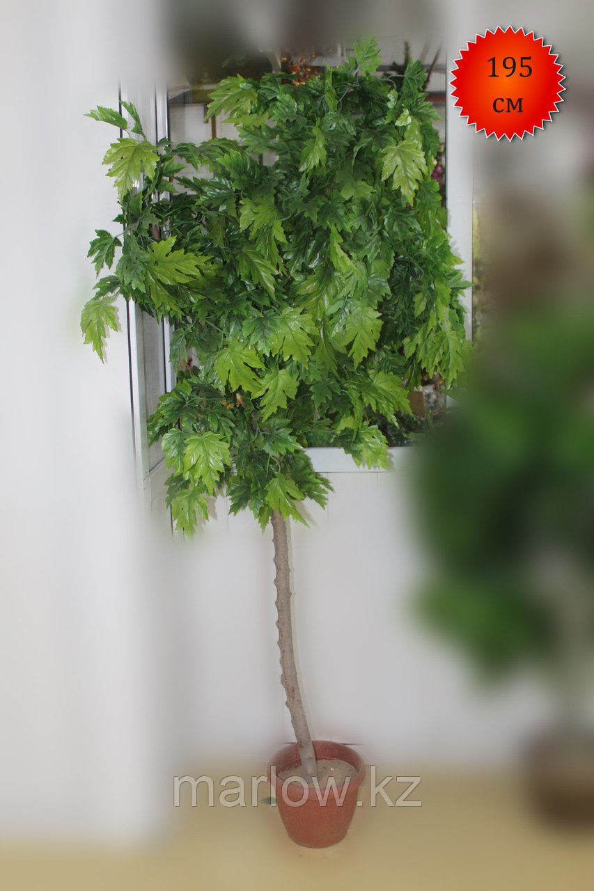 Дерево искусственное, клен зеленый, 195 см - фото 1 - id-p111415168