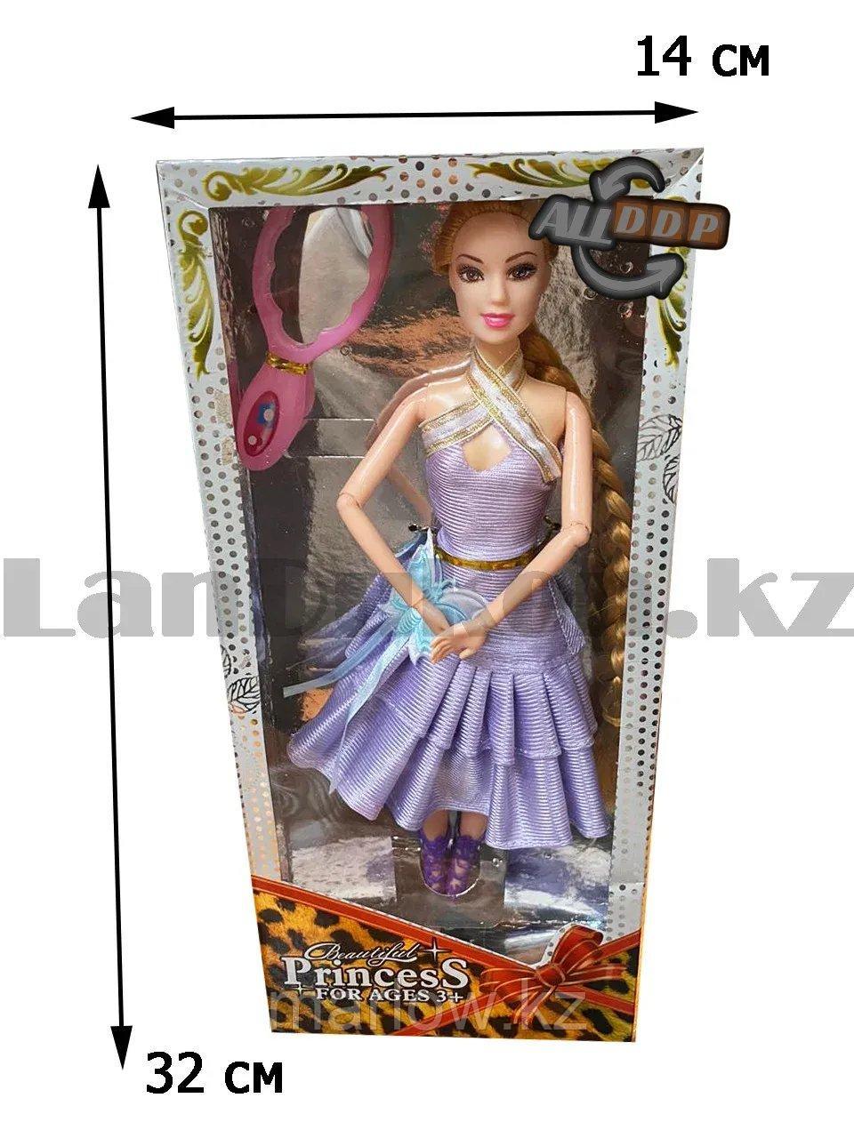 Кукла игрушечная детская с подвижными руками и ногами Балерина с зеркальцем 30 см в ассортименте - фото 2 - id-p111424777