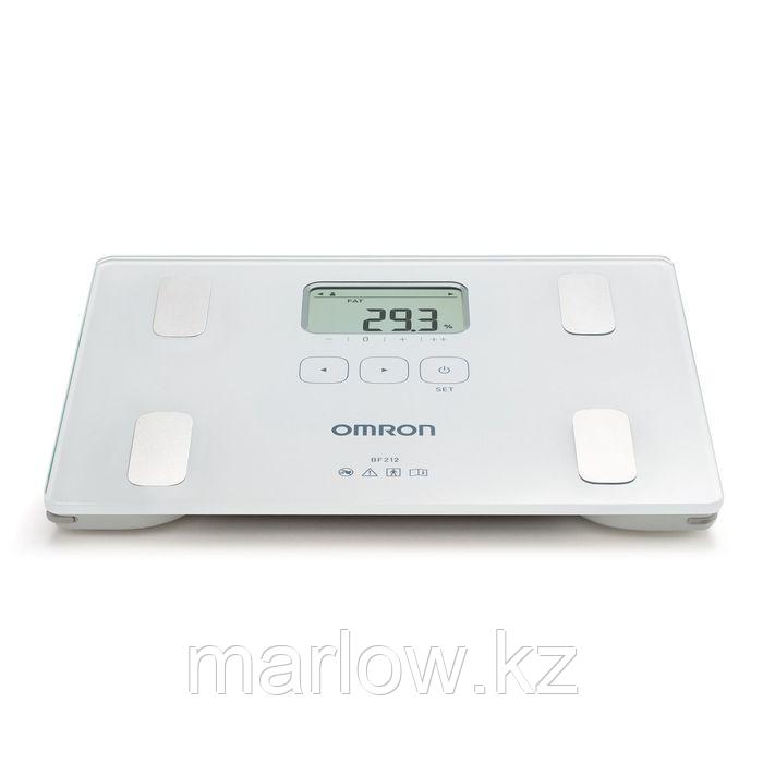 Весы напольные Omron BF-212, диагностические, до 150 кг, 4хААА, стекло, белые - фото 2 - id-p111433502
