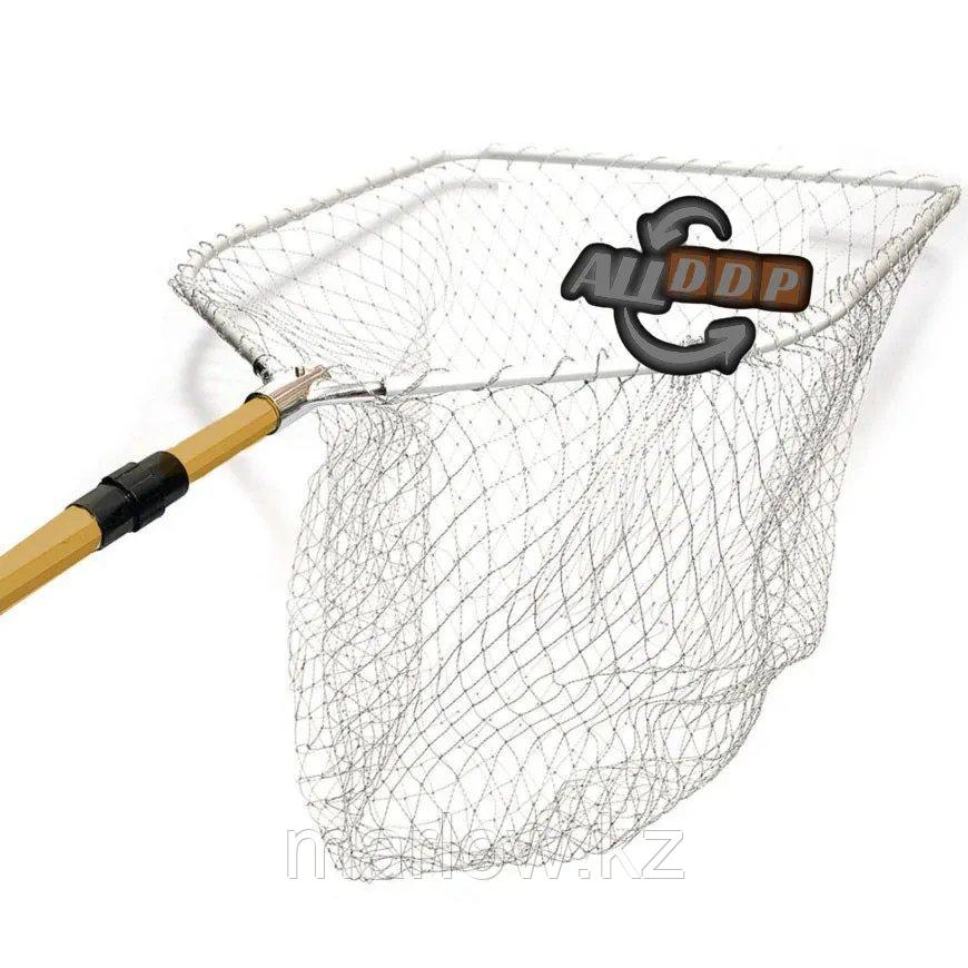 Подсак для рыбалки складной с телескопической ручкой треугольный от 80 до 215 см - фото 9 - id-p111423807