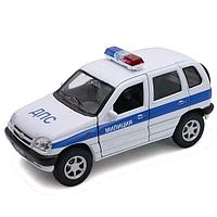 Welly 42379PB Велли Модель машины 1:34-39 Chevrolet Niva МИЛИЦИЯ ДПС