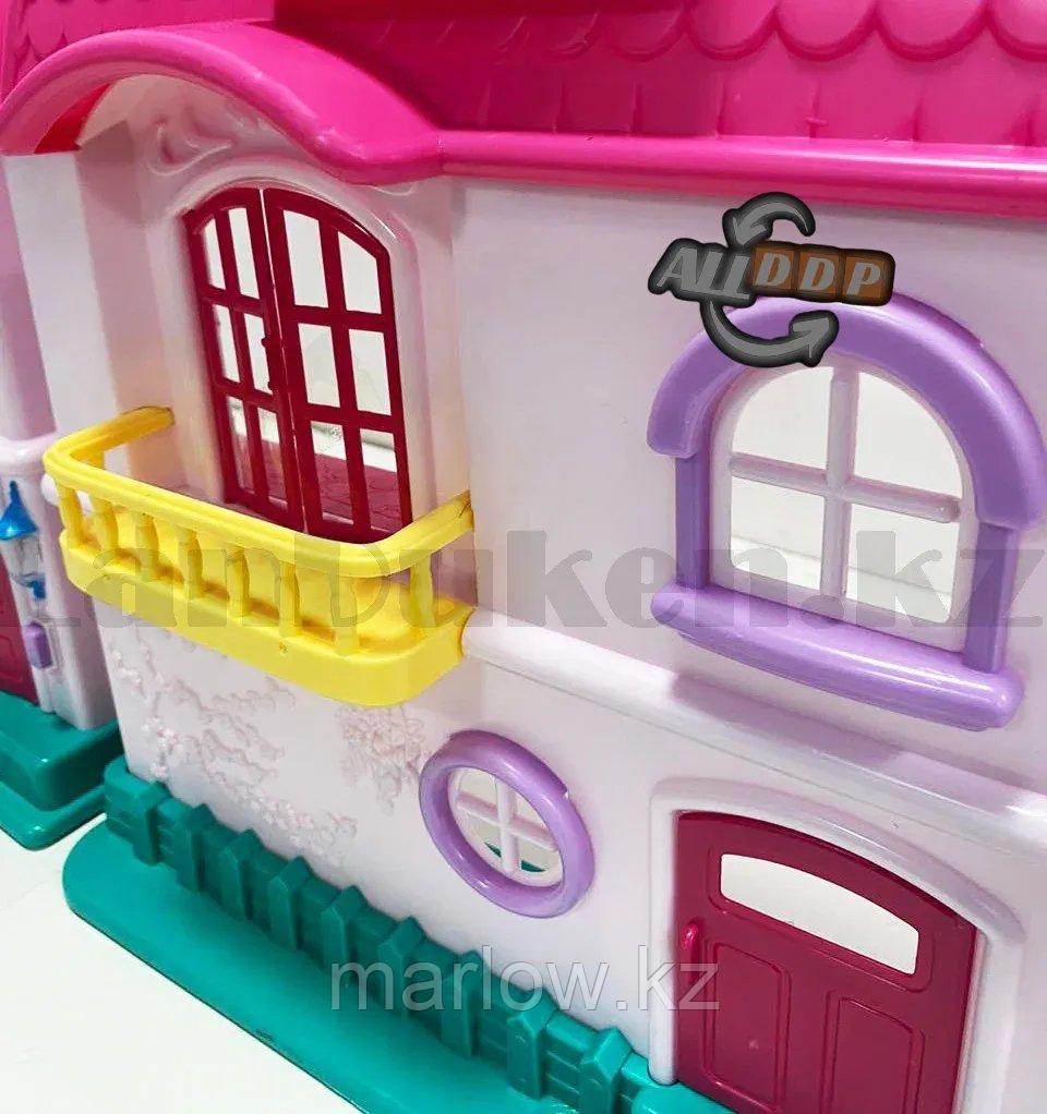 Домик кукольный игрушечный музыкальные и световые эффекты с мебелью аксессуарами и куклами в комплекте - фото 9 - id-p111424810