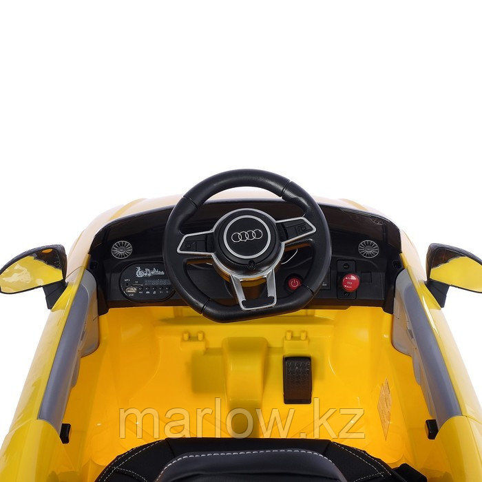 Электромобиль AUDI TT RS, цвет красный, EVA колеса, кожаное сидение Жёлтый - фото 5 - id-p111431722