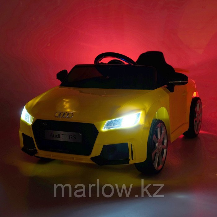 Электромобиль AUDI TT RS, цвет красный, EVA колеса, кожаное сидение Жёлтый - фото 7 - id-p111431722