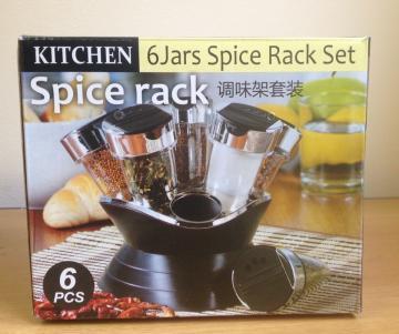 Стойка для специй 6 Jars Spice Rack Set - фото 1 - id-p111421895
