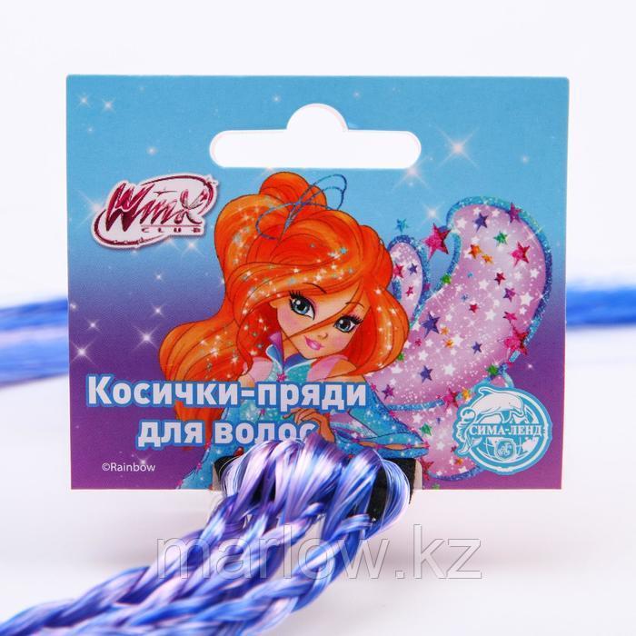 Косички для волос на резинке, голубой, WINX - фото 2 - id-p111431735