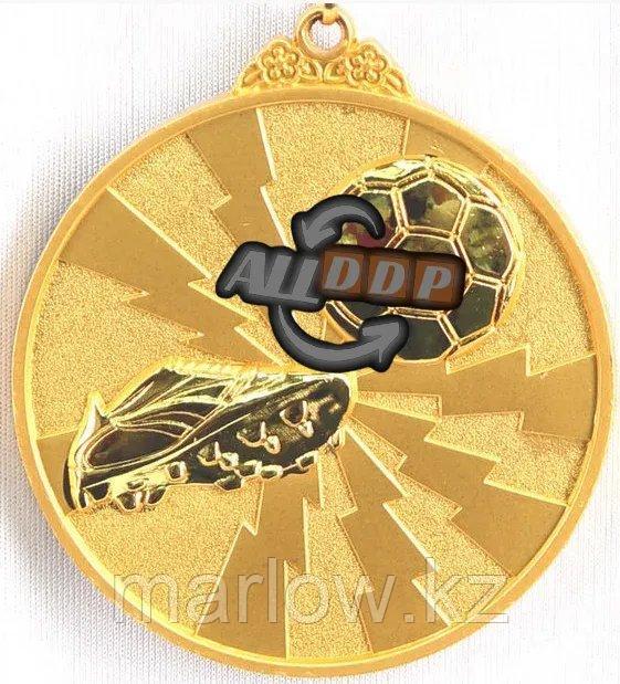 Медаль рельефная ФУТБОЛ (золото) - фото 1 - id-p111425836
