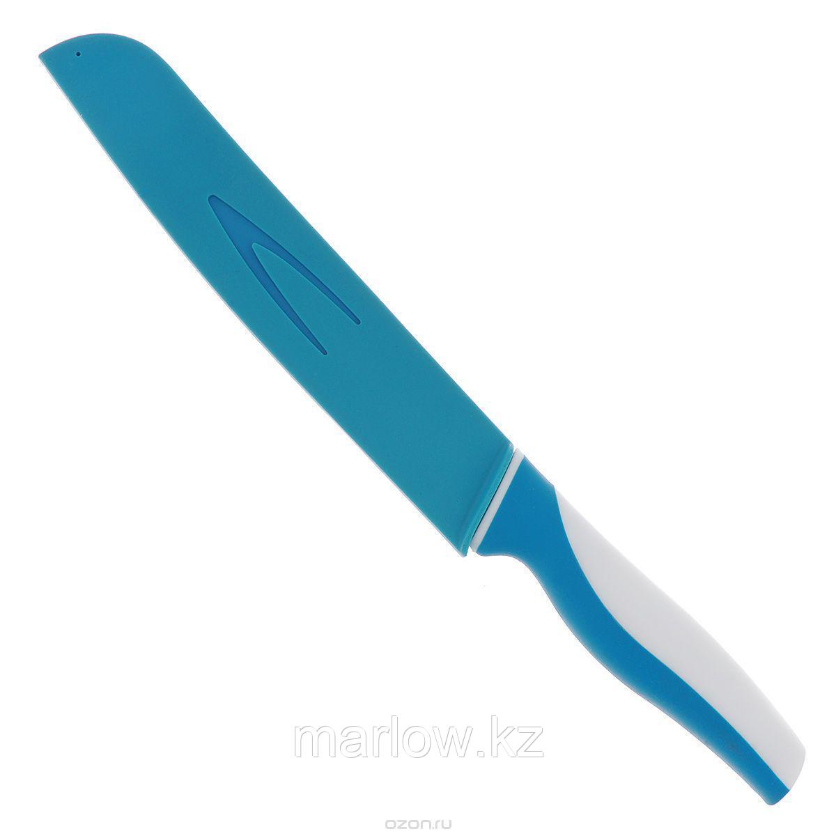 Нож для резки хлеба "Winner", цвет: морская волна, белый, длина лезвия 20 см. WR-7215 - фото 4 - id-p111417042